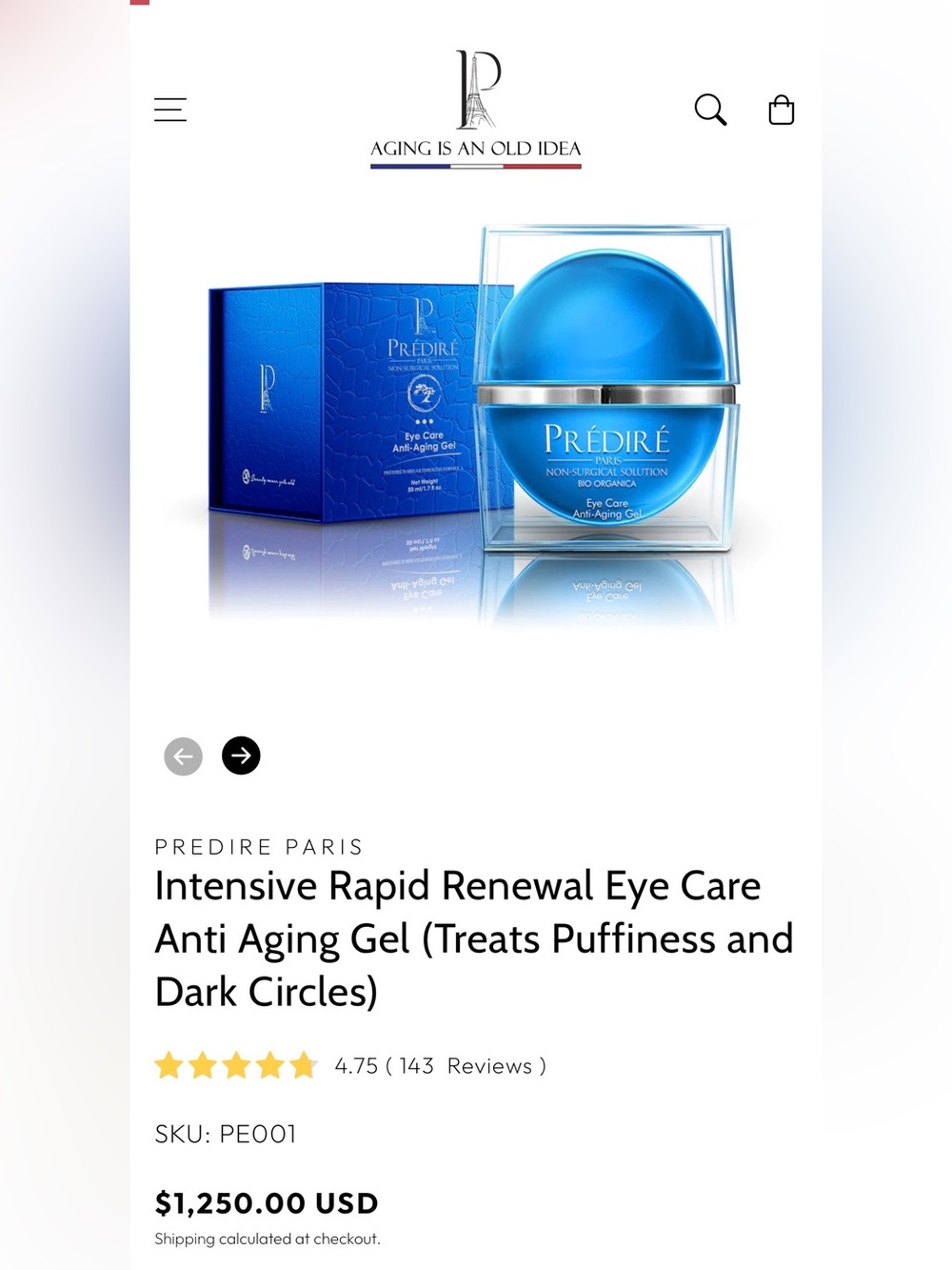 💙Intensive Rapid Renewal Eye Care Gel- MSRP$1,250💙